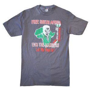Vintage 1990s Free South Africa Nelson Mandela Shirt